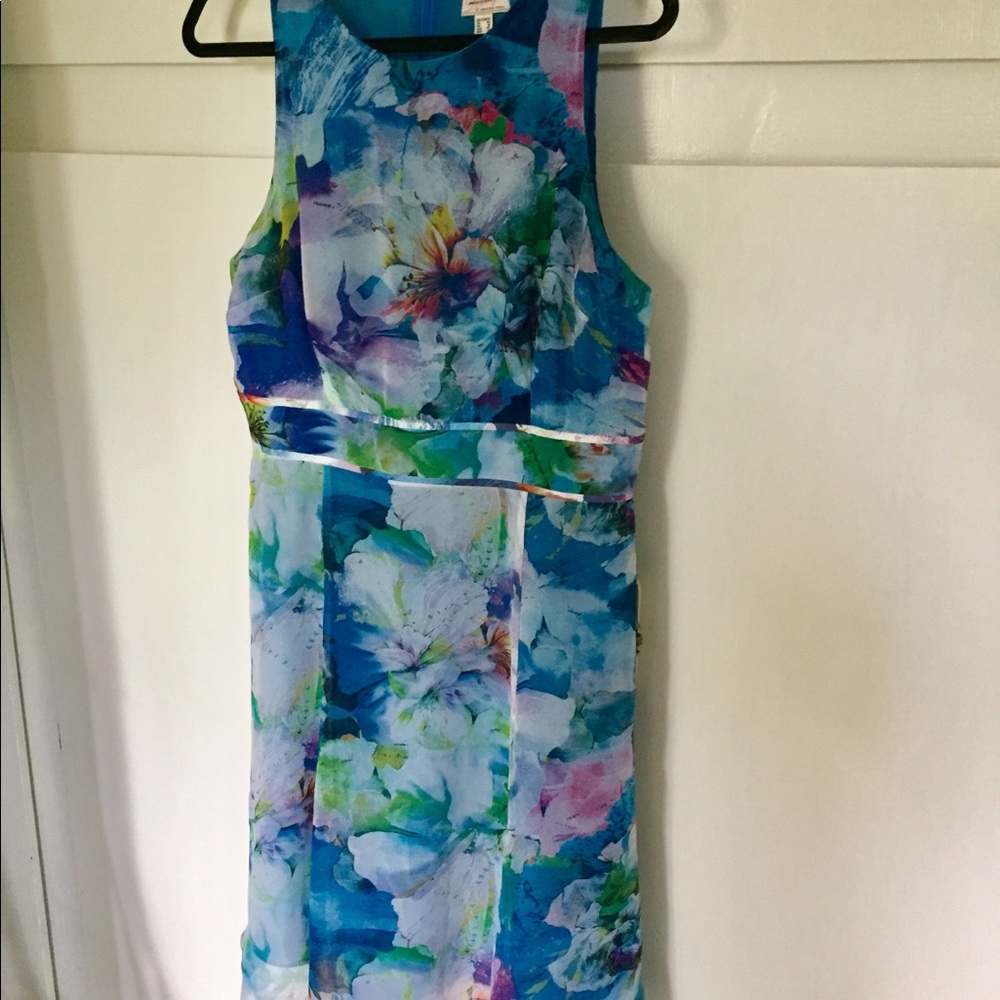 Adrianna Papell blue floral dress - Picture 7 of 7